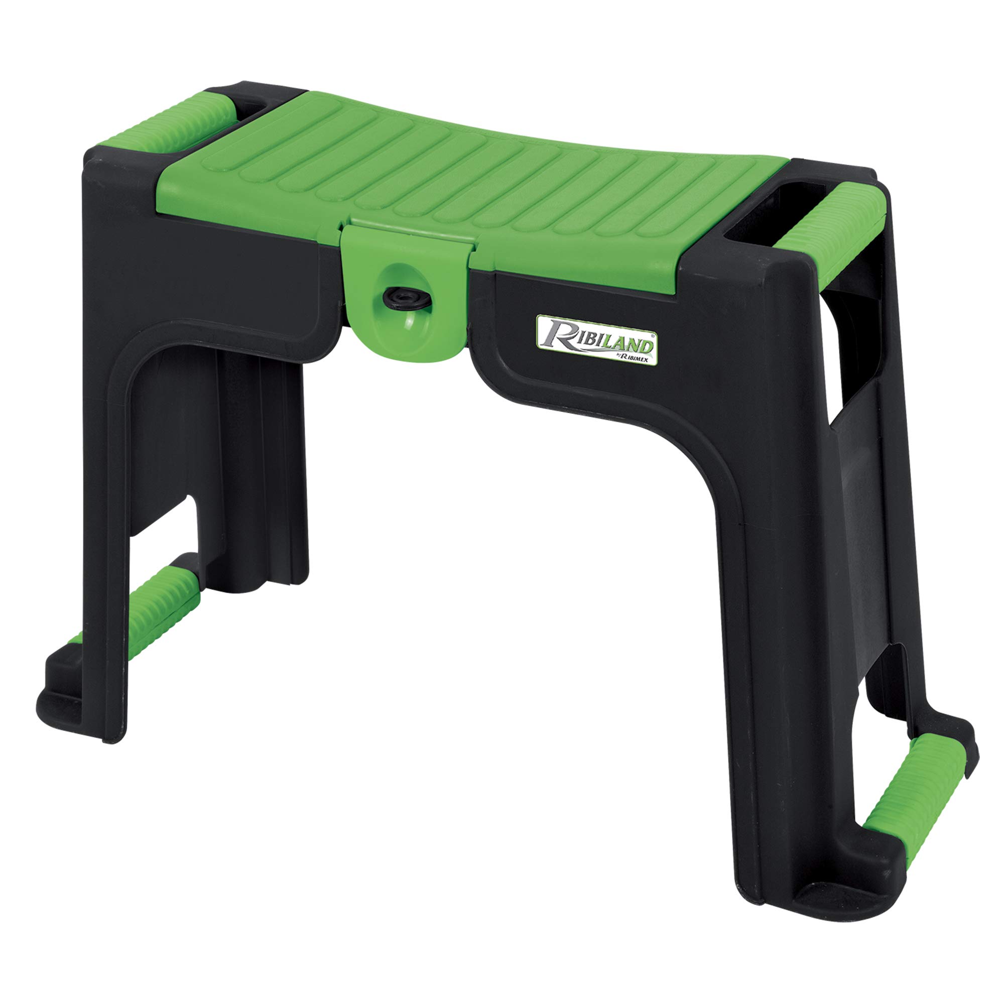 Ribiland Agenouilloir/Tabouret avec Rangement, Polypropylène, Vert
