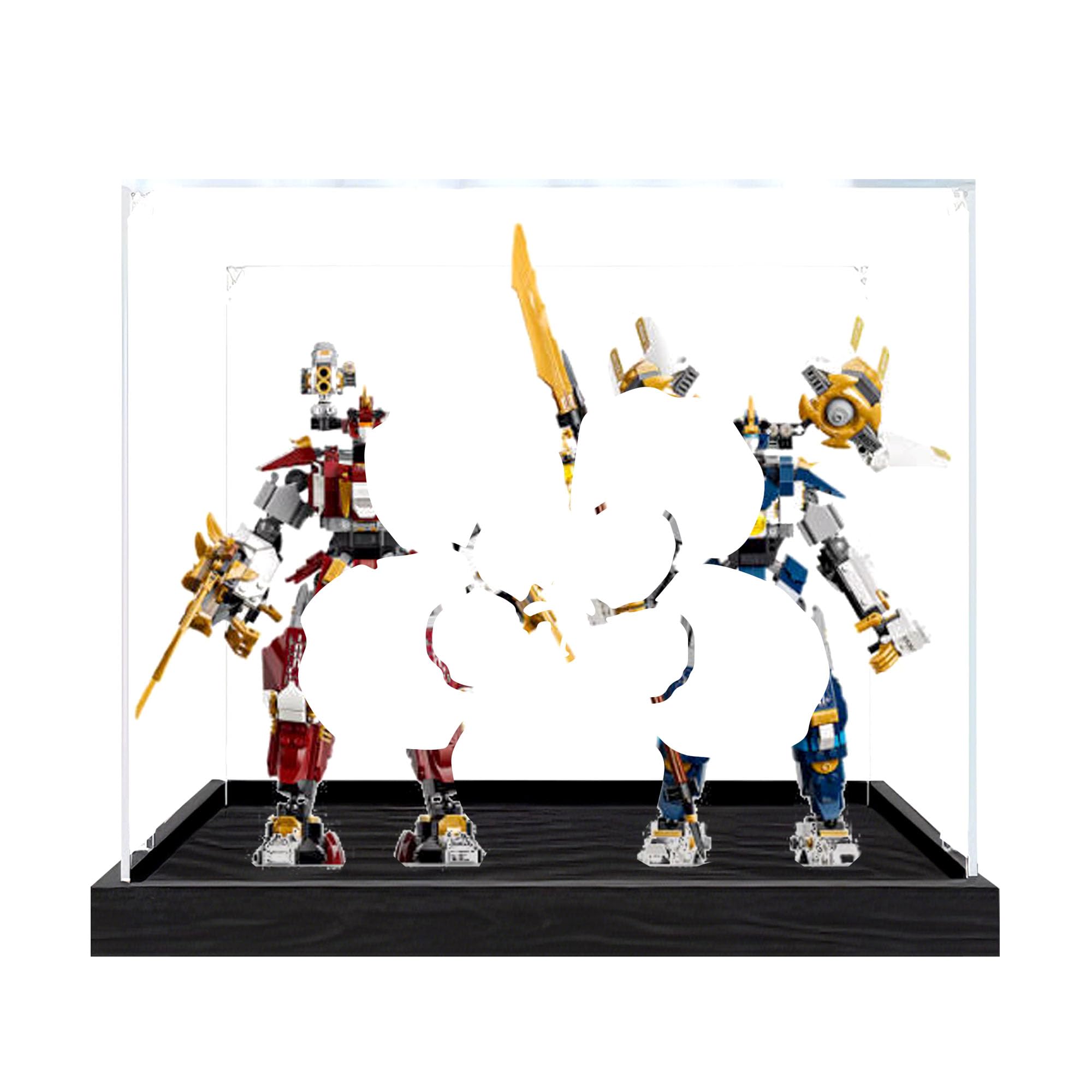 Clear Acrylic Showcase Box for Le-go 71870 Sets (Black 2mm)