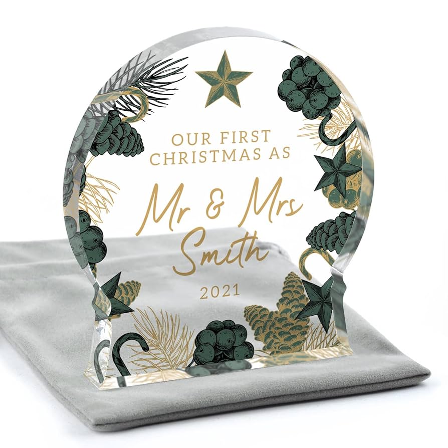 First christmas married snow globe Clearance