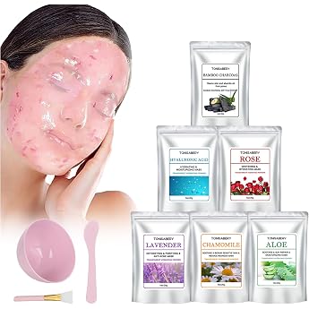 Peel-Off Jelly Facial Mask Face Mask Peel-Off Jelly Mask Powder for Facial Spa Modelling Mask/Clay/Mud or Home DIY Gel Mask for Face Care