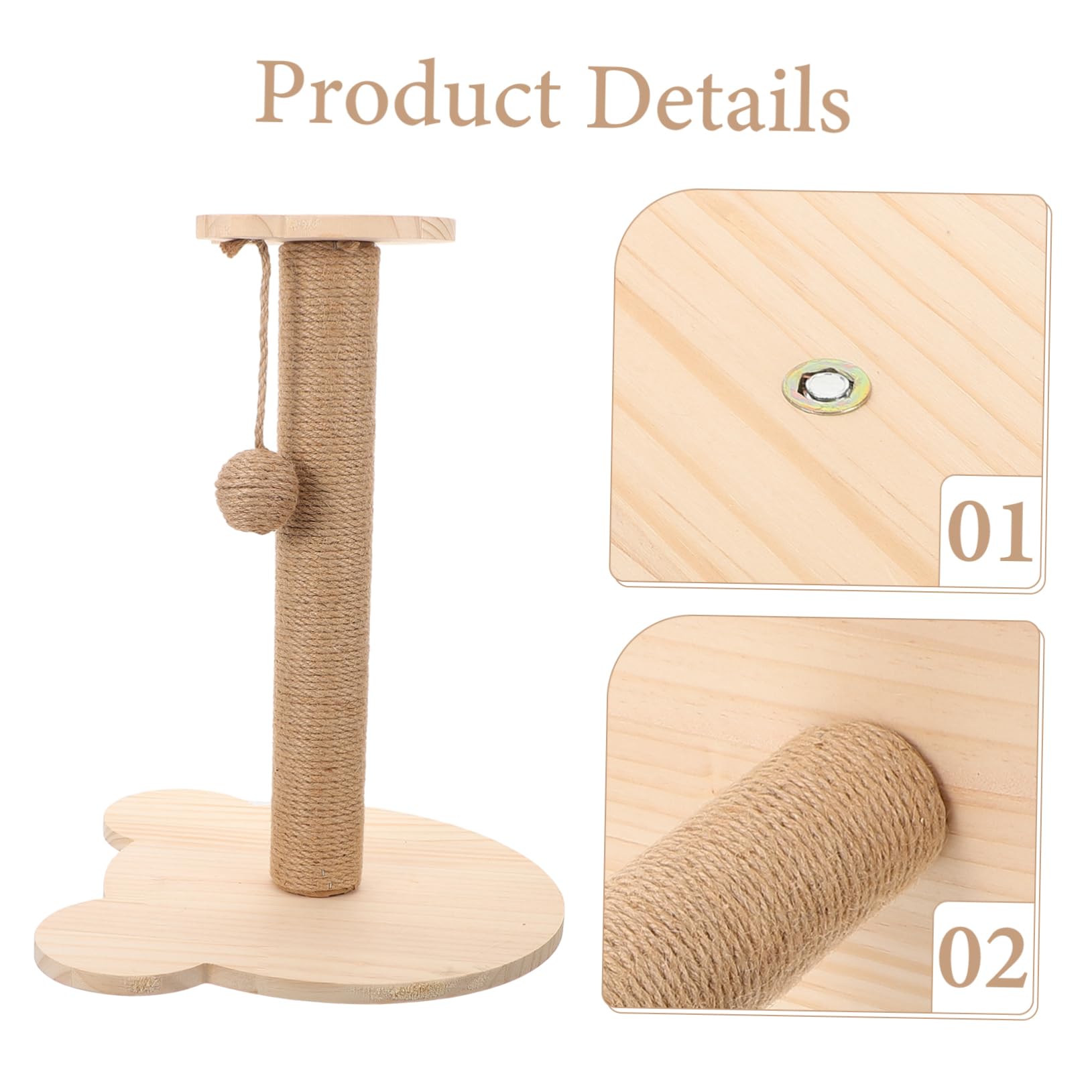 GALPADA Cat Scratching Post for Indoor Use Elegant Sisal Tree Kitten Climber Vertical Scratching Post for Cats Stylish Decor for Home Durable and Fun