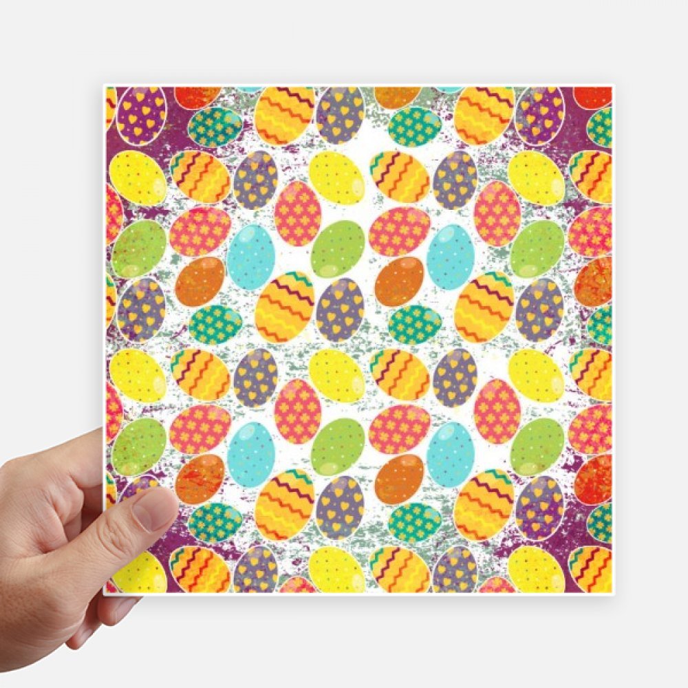 Stickers Pâques œuf de Pâques cœur de fleur autocollant mural pc valise 4pcs
