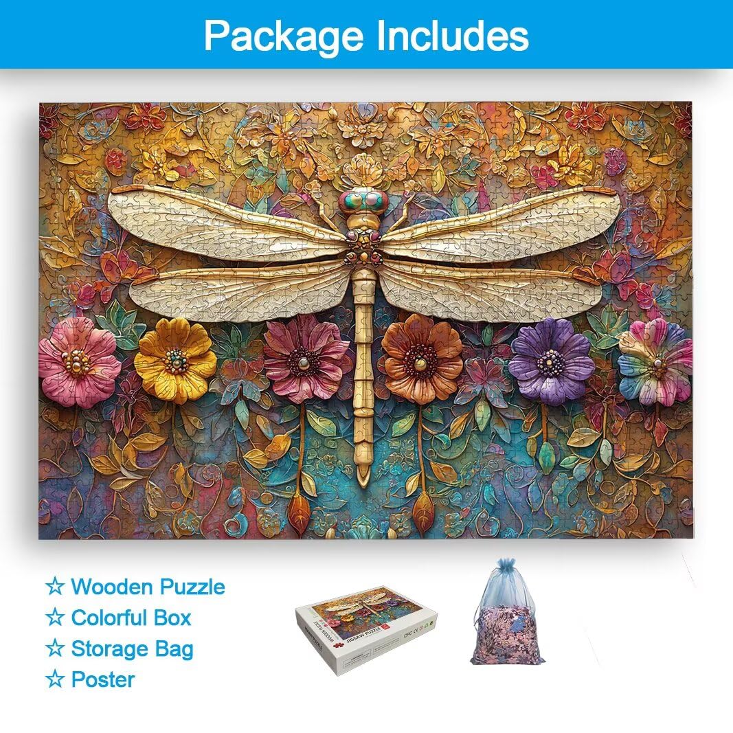 Puzzle Libélula, Puzzle 1000 Piezas para Adultos, Regalo Mujer/Hombre -2339