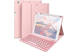 Hamile Pink Keyboard Case for iPad 9th Generation 10.2 Inch
