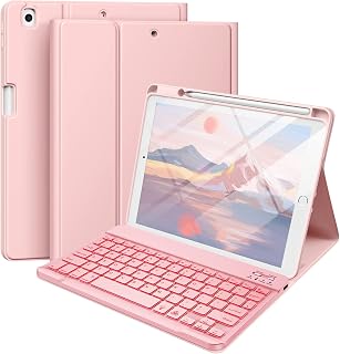 Hamile for iPad 9/8/7th Generation Case with Keyboard 10.2 Inch - Wireless