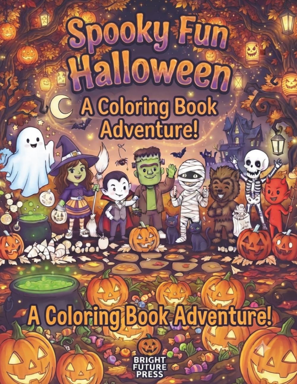Spooky Fun Halloween: A Coloring Book Adventure
