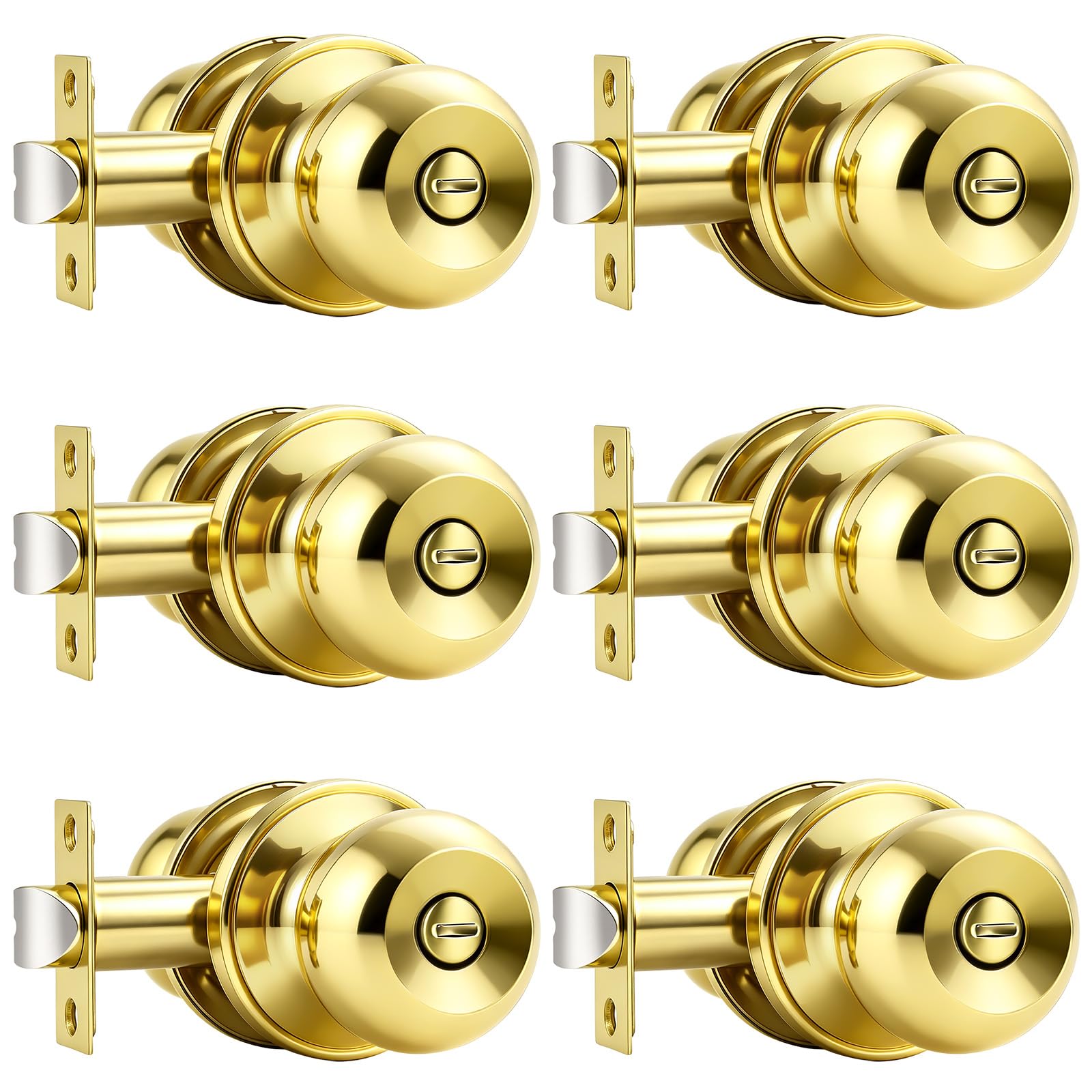 Probrico Stainless Steel Door Knobs - Keyless Locks -23