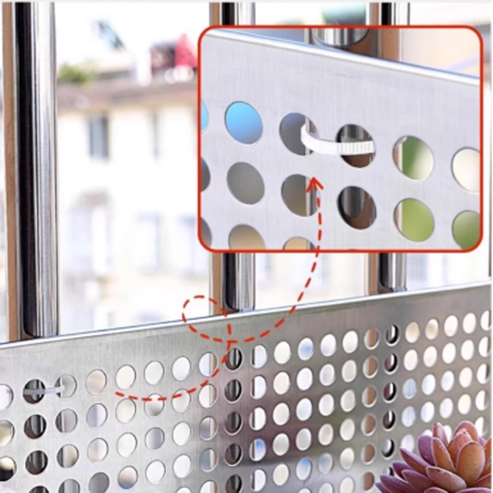 Tôles Perforées en Métal Grille INOX Plaque D'observation Clôture Cage, Extendu Métal Maille Plaque Écran Décoratif Mailles 304 INOX Acier Perforé Tôle(3mm Mesh,40x40cm)