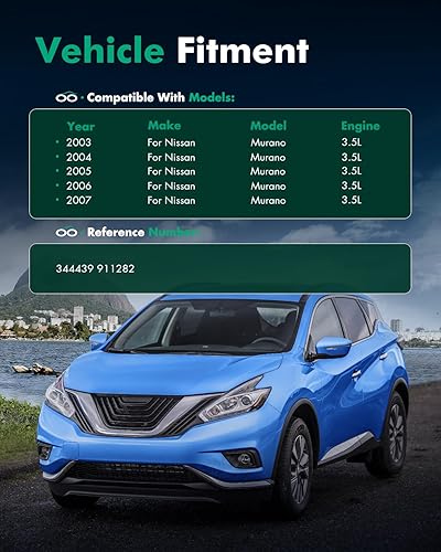 Miniatura 4 de SCITOO Juego de 2 amortiguadores traseros para Murano, amortiguadores y puntales para Nissan Murano Amortiguadores 2003 2004 2005 2006 2007 para