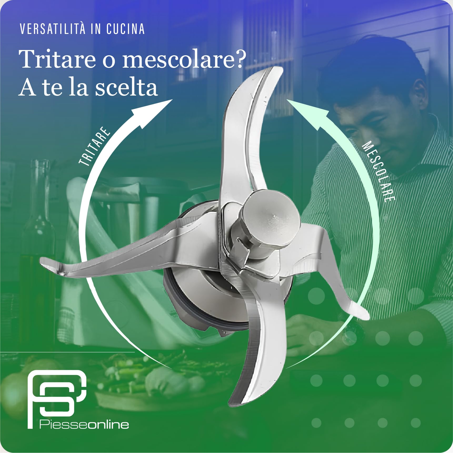 Grupo de Cuchillas Compatible con Bimby TM 21 - Material Acero - Cantidad 1