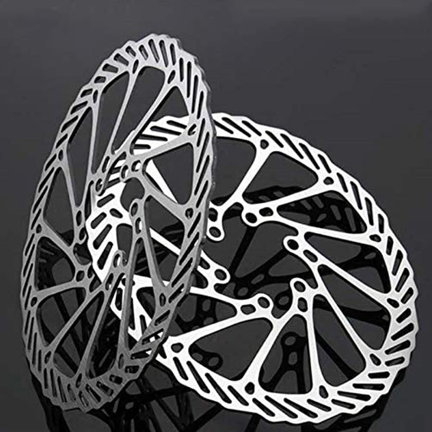 PLATTBK Freni a Disco MTB 160mm/180mm/203mm Acciaio Inox Dischi Freno Bici Rotore 6 bulloni per Strada Mountain Bike BMX 2 Pezzi