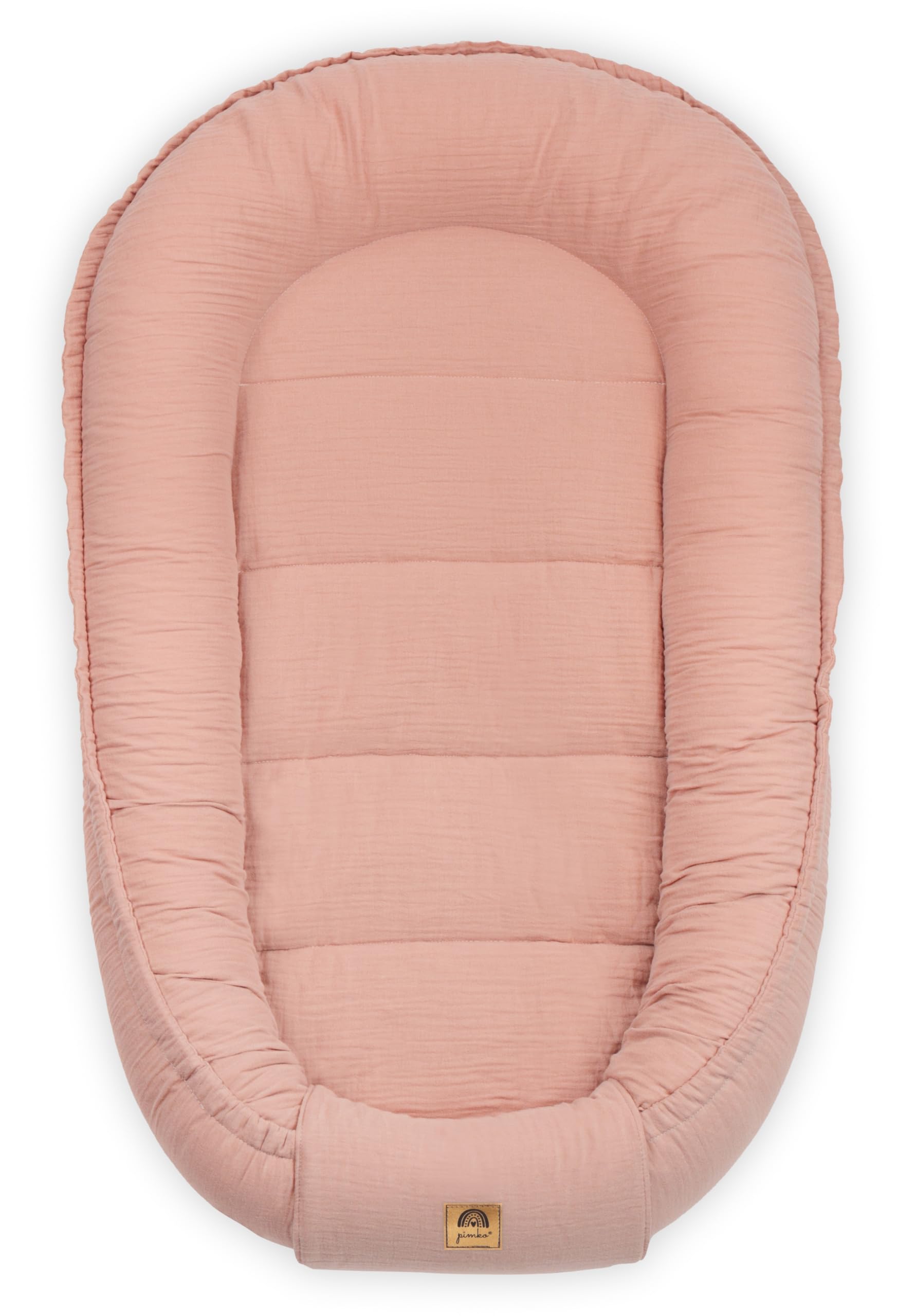 PIMKO Nido per Neonato Riduttore lettino per neonati Culla 60 x 90 cm mussola di cotone, colore: rosso
