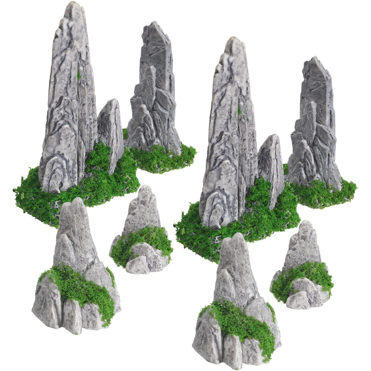 Mini jardin zen BESPORTBLE avec 8 accessoires miniature de decoration pour table et sable