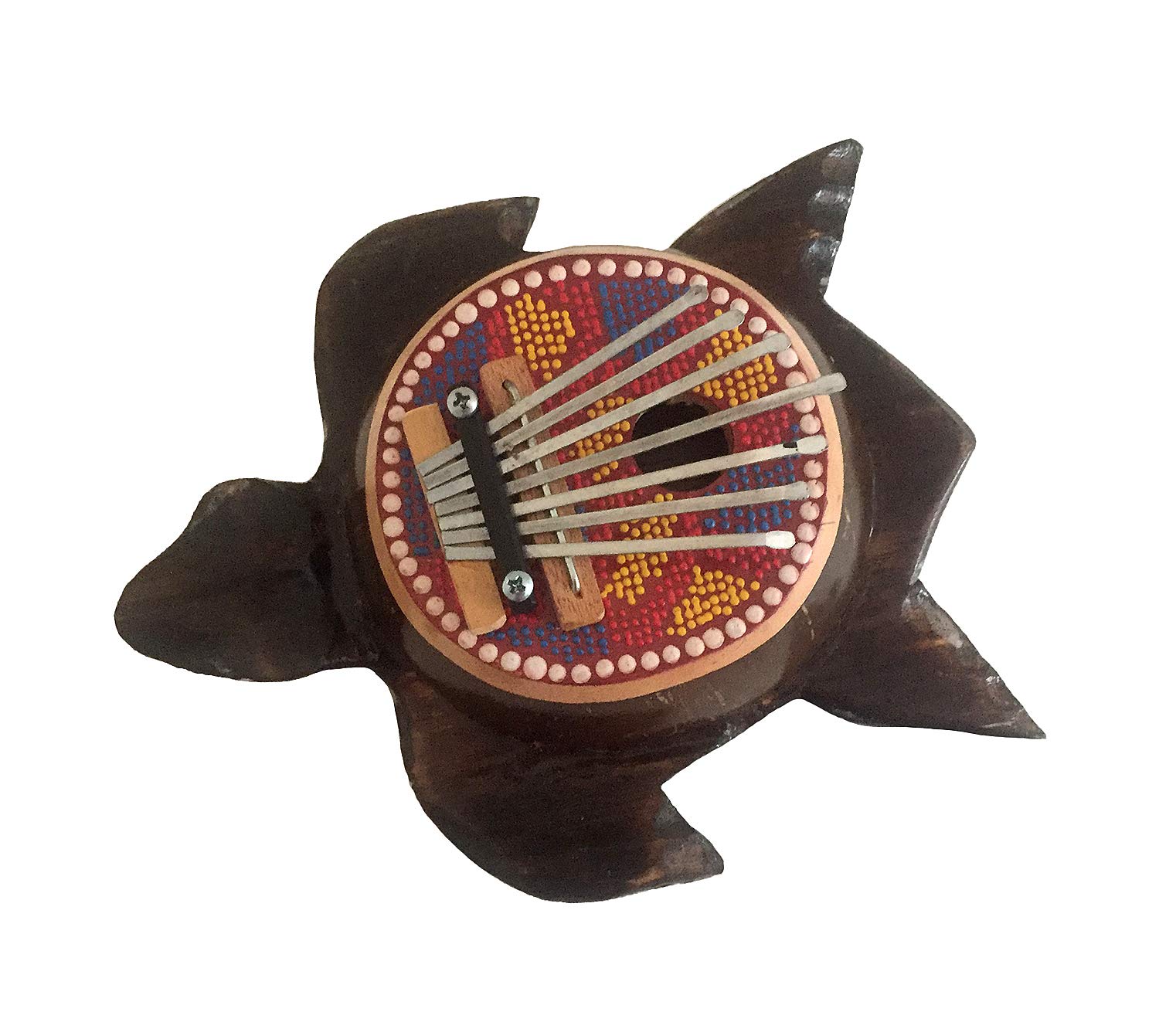 Turtle Shaped Kalimba Mbira Thumb Piano,Kalima Percussion, JIVE BRAND (Turtle - Painted)