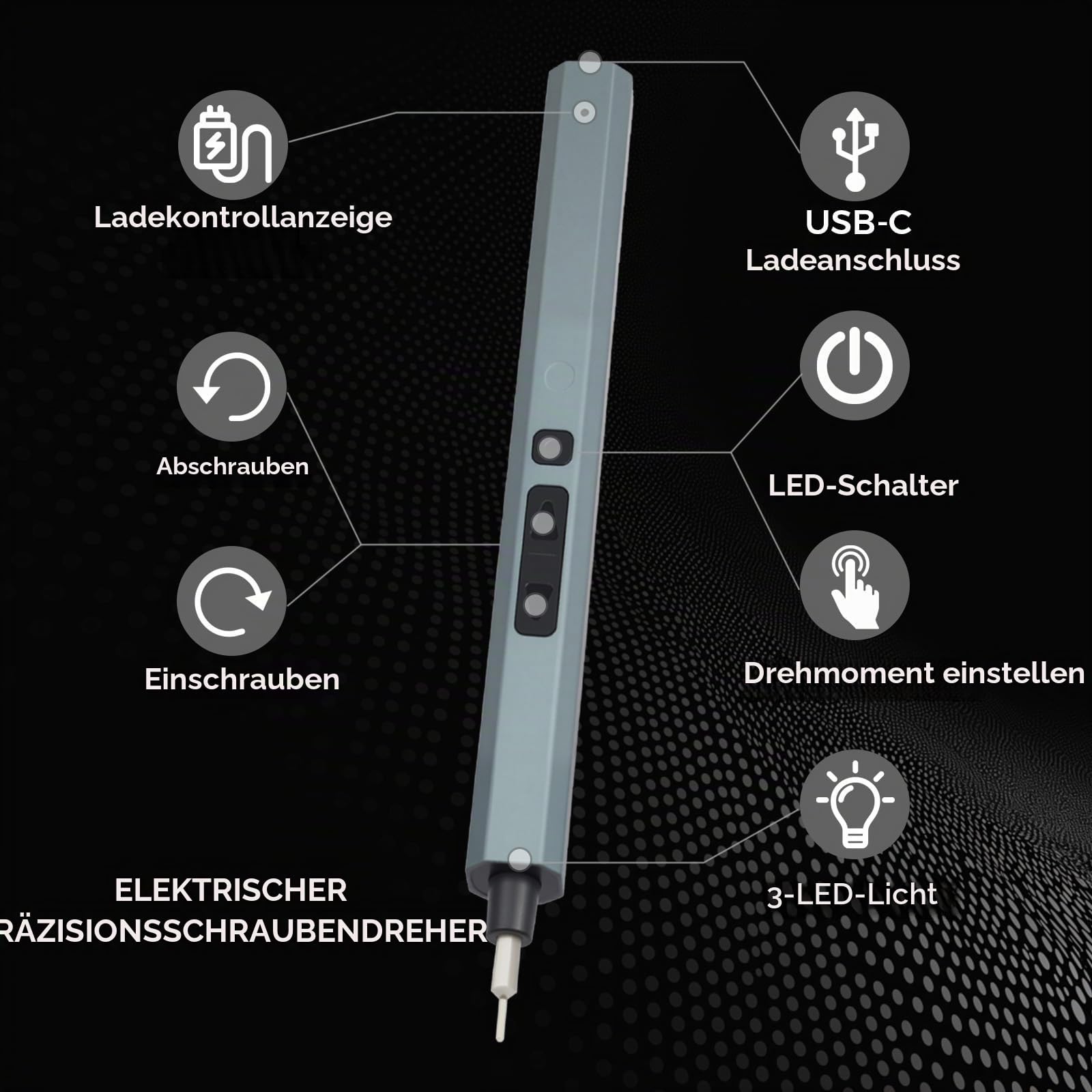Mini Elektro Schraubendreher Set, 152 in 1 Elektrischer Schraubendreher