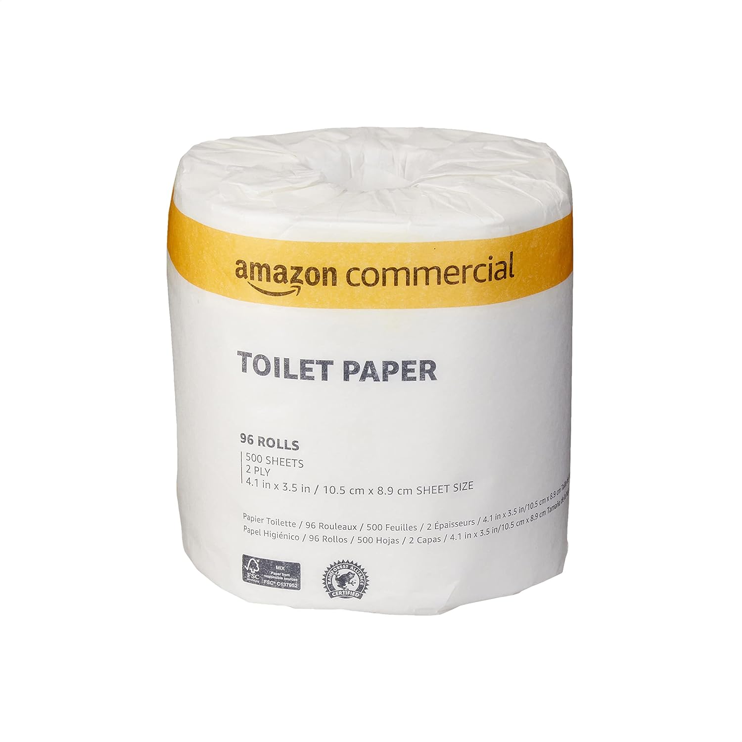 Commercial Toilet Paper,2 Ply 500 Sheets per Roll, 96 Rolls : Health & Household