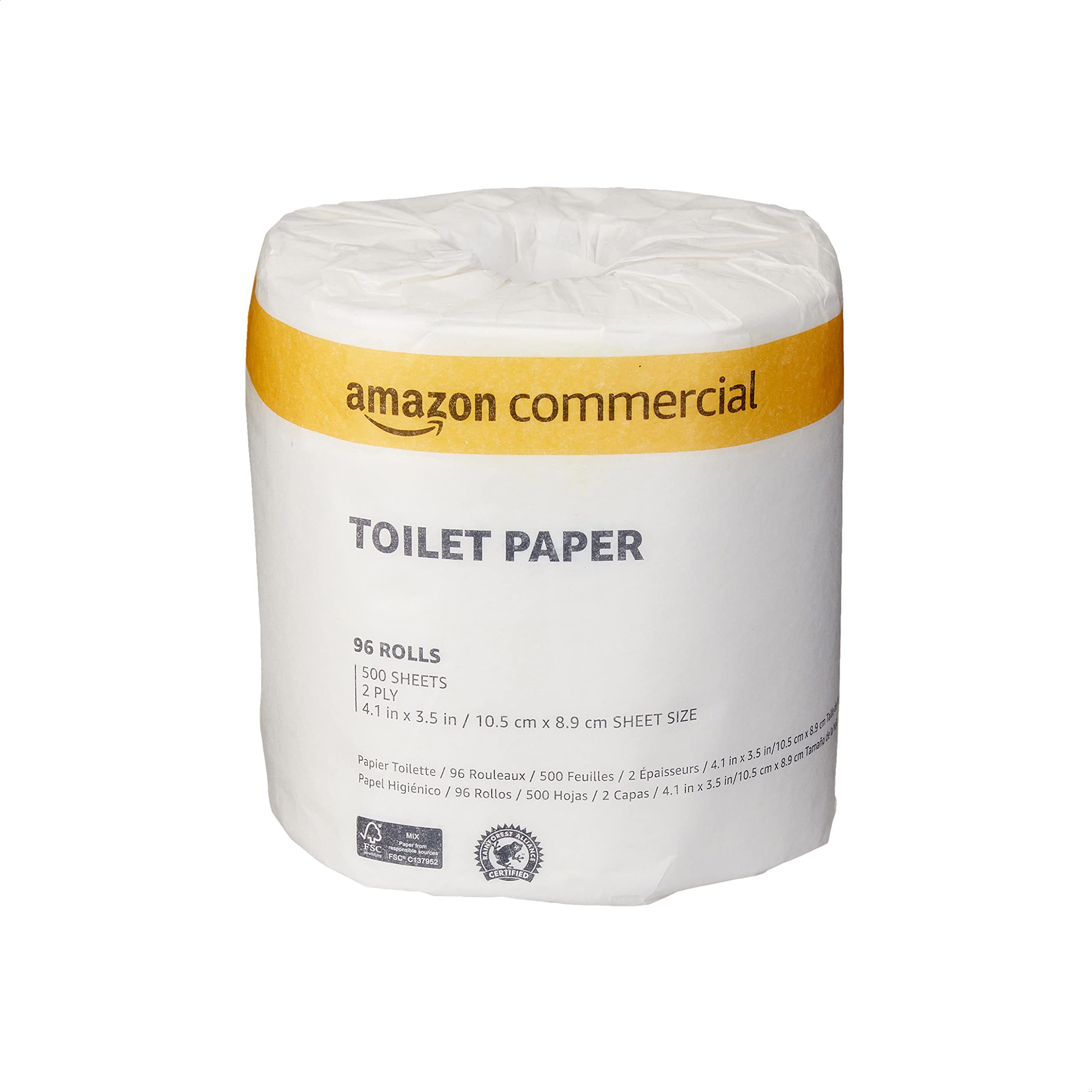 Toilet Paper, 500 Sheets per Roll, 96 Rolls Buy Online in United Arab Emirates