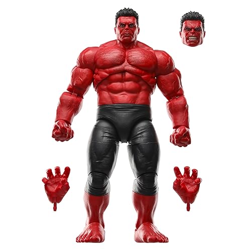 Marvel Legends Series Red Hulk, Captain America: Brave New World Collectible Deluxe 6 Inch Action Figure