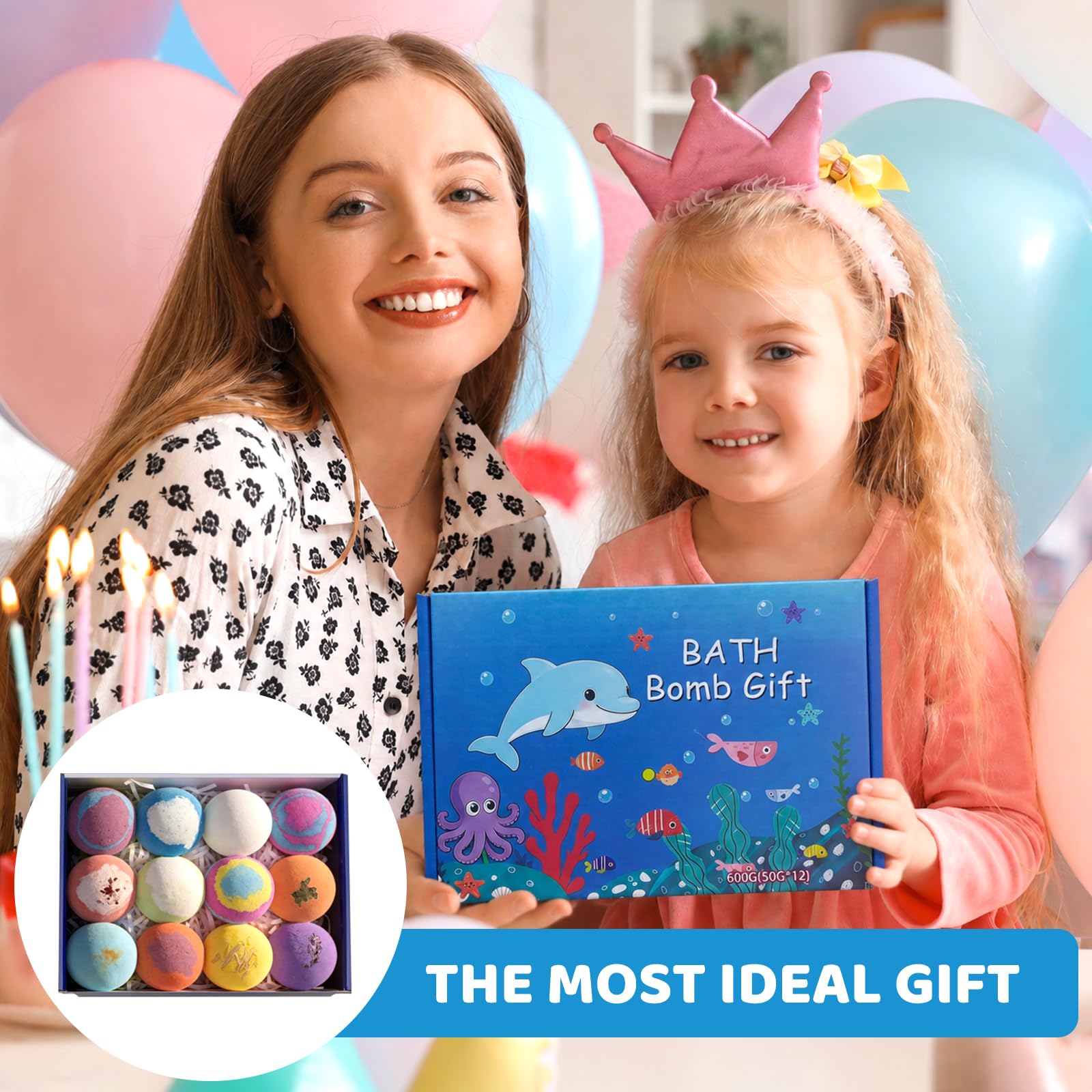 12 Pezzi Bombe Da Bagno Bambini Con Sorpresa, Bombe Da Bagno Con Sorpresa Naturali, Bomba Da Bagno Bambini, Bath Bomb Gift Per Compleanno Natale, Bath Bomb Bambini