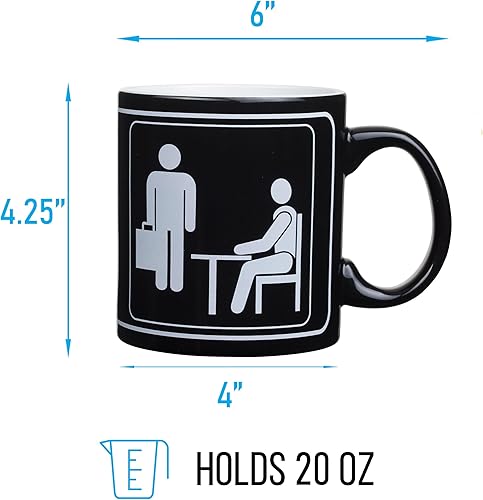 Miniatura 2 de Silver Buffalo The Office Title Sign Taza de cerámica, 20 onzas