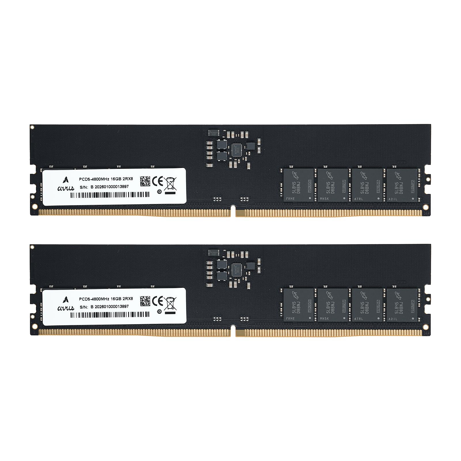 Amazon | 【Avus Gear】DDR5 4800MHz 32GB(16GB x2本）UDIMM 