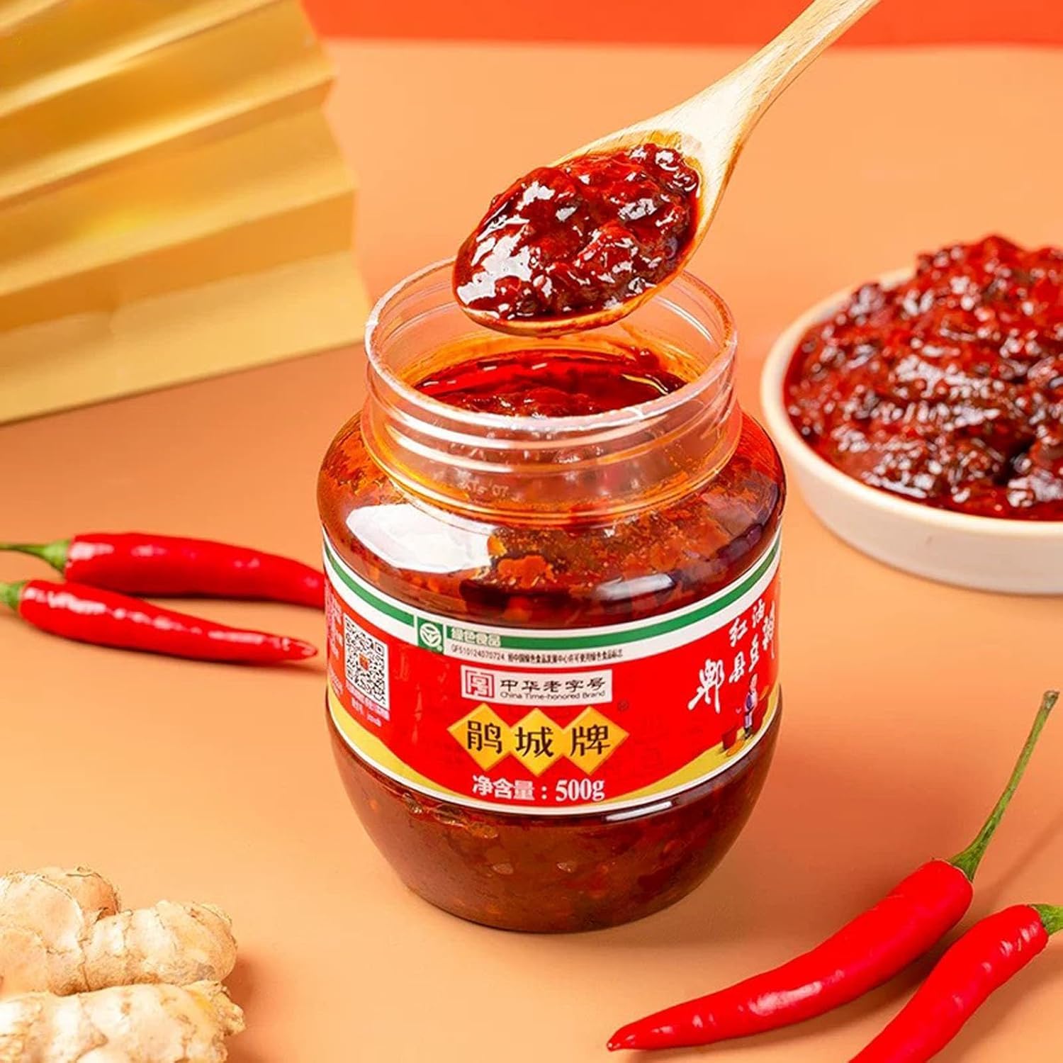 Doubanjiang 500g sticky chili bean sauce - Auténtica pasta de judías con chile rojo de Sichuan para cocinar y condimentar