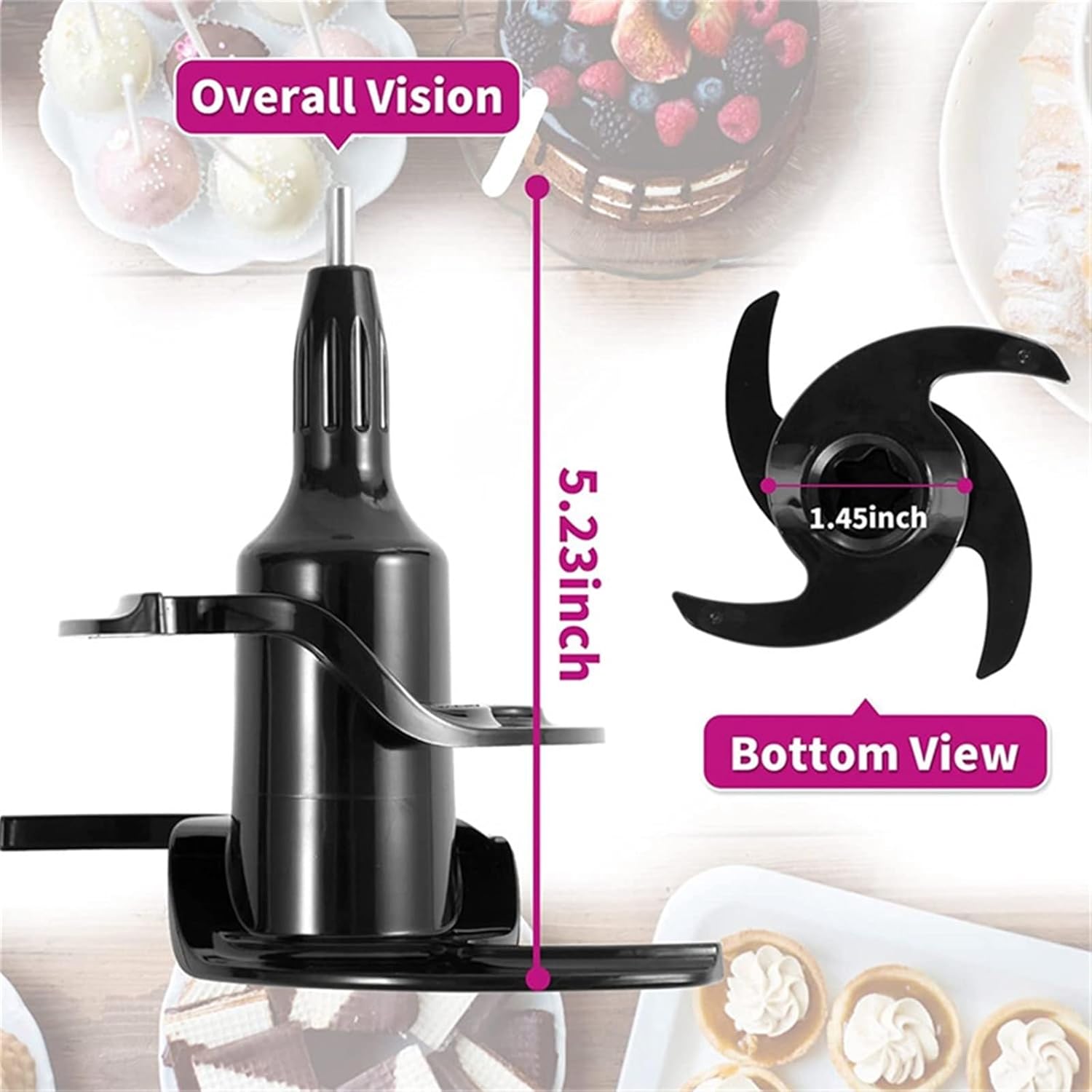 Fit for N18R Replacement Fit for Ninja Blender Blade Fit for Ninja Blender Replacement Accessories Fit for Ni-Nja 64 Oz Pitcher BN601 BN801