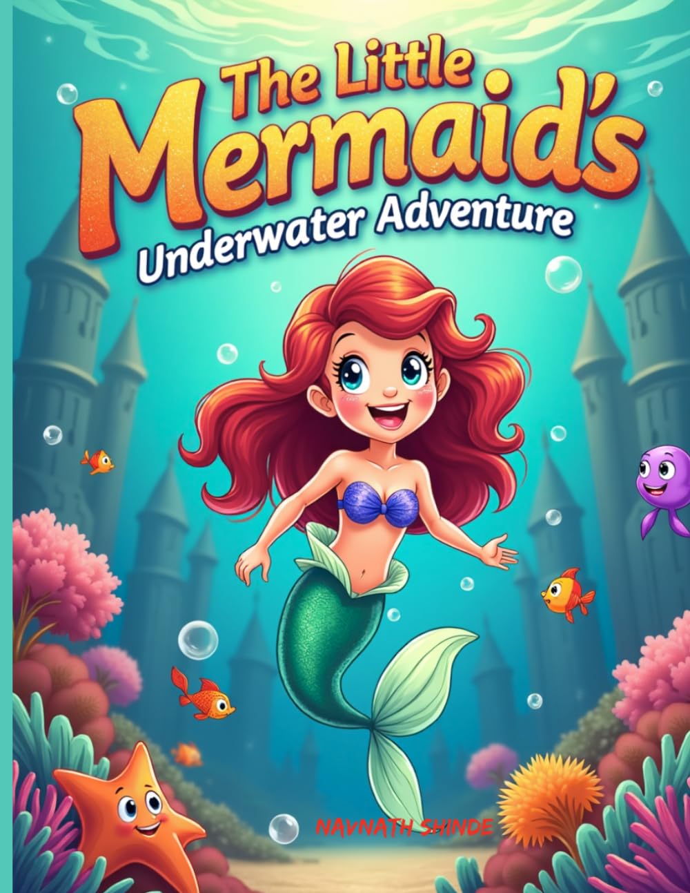 The Little Mermaid's Underwater Adventure: A Magical Coloring Book for Kids