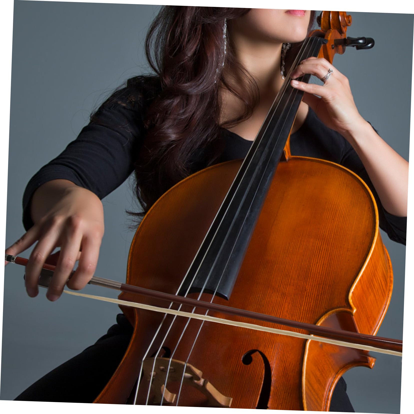 Archetto per Violoncello in Legno Brasiliano Crini | Studenti e Principianti, Marrone Semplice, Applicazione Facile, Tono Gradevole