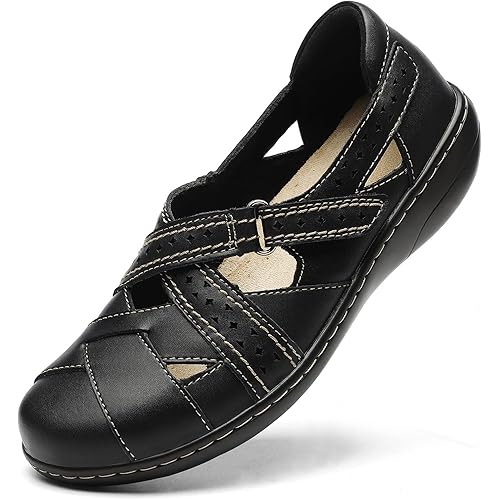 TERRIKAT Women's Casual Loafers Cute Slip On Comfort Walking Flats Leather Driving Moccasins Fashion Closed Toe Boat Shoes