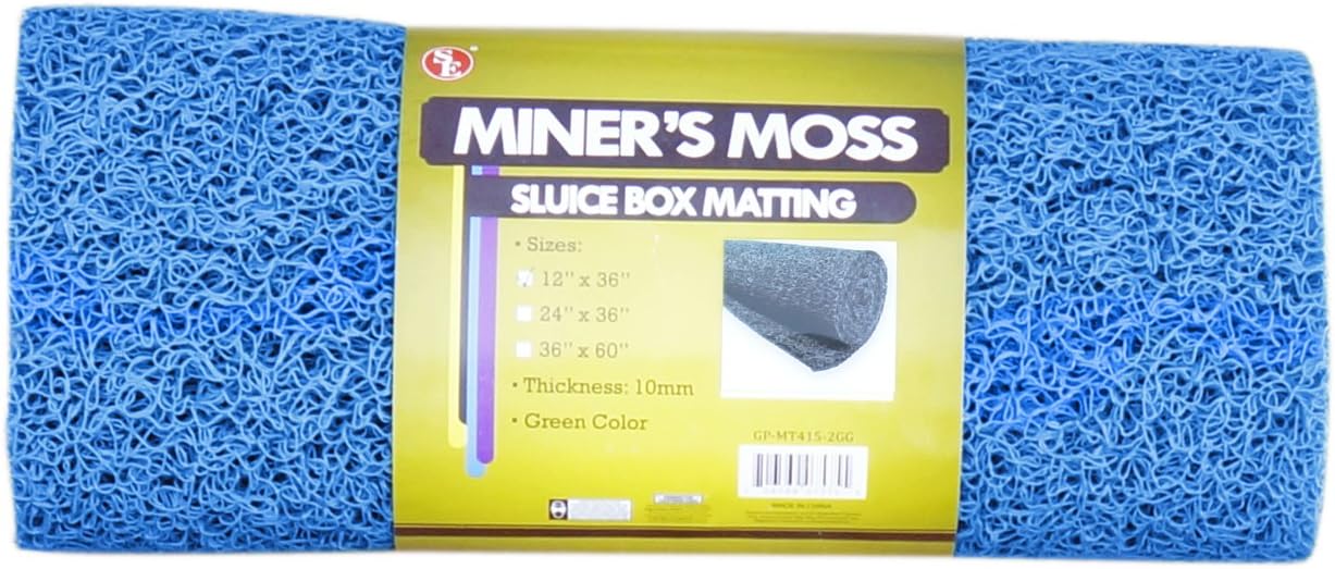 SE 12” x 36” Blue Miner’s Moss (Sluice Box Matting) - GP-MT415-3BL