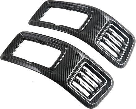 CTH for BYD Shark 2024-2026 Interior Dashboard Side Air Vent Outlet Frame Decorative Cover Trim Car Accessories 2pcs Carbon Fiber Black