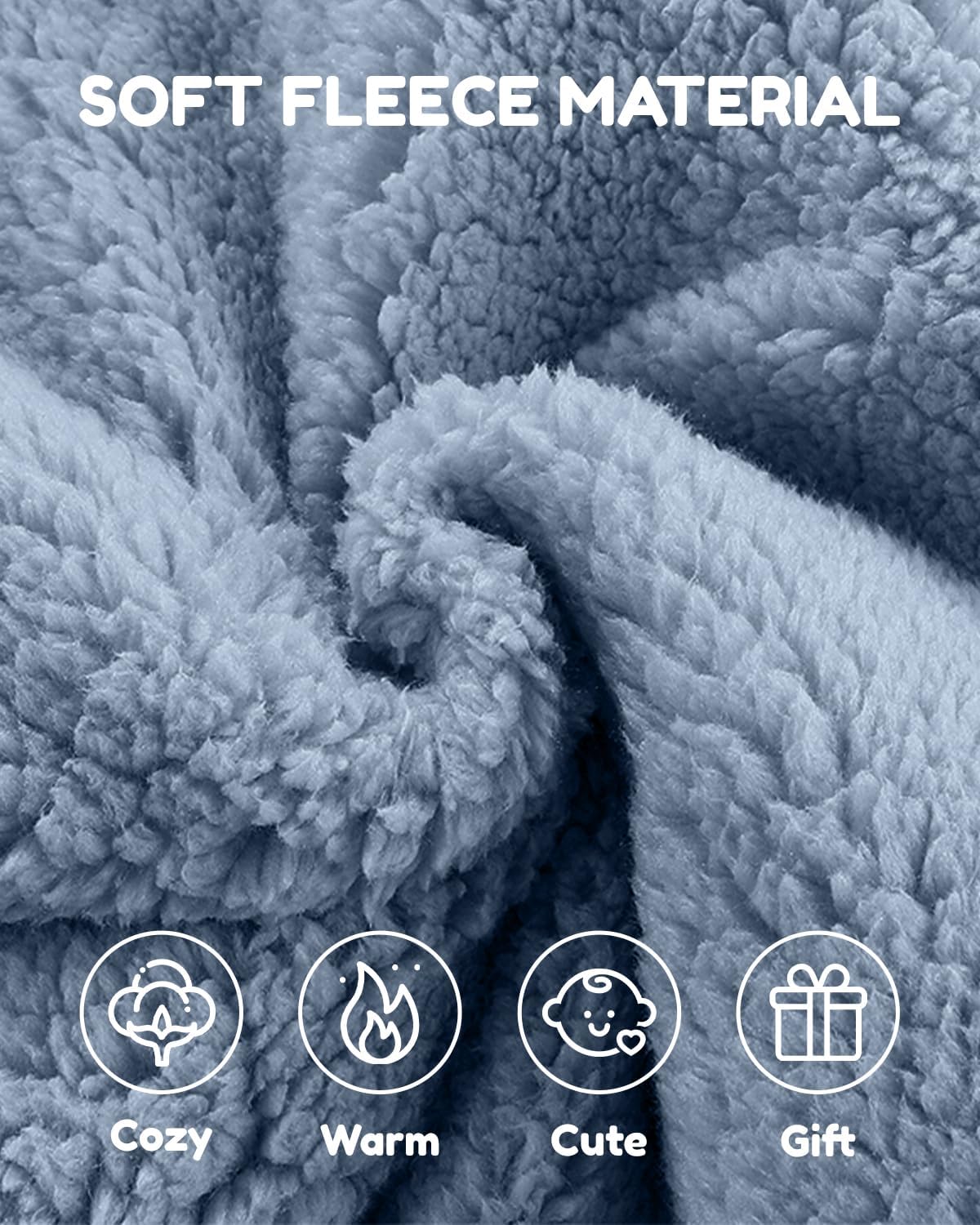 JiAmy Newborn Baby Winter Hooded Romper, Cartoon Zipper Footie Snowsuit Jumpsuit Outfits,Winter Coat Toddler Clothes - Image 5