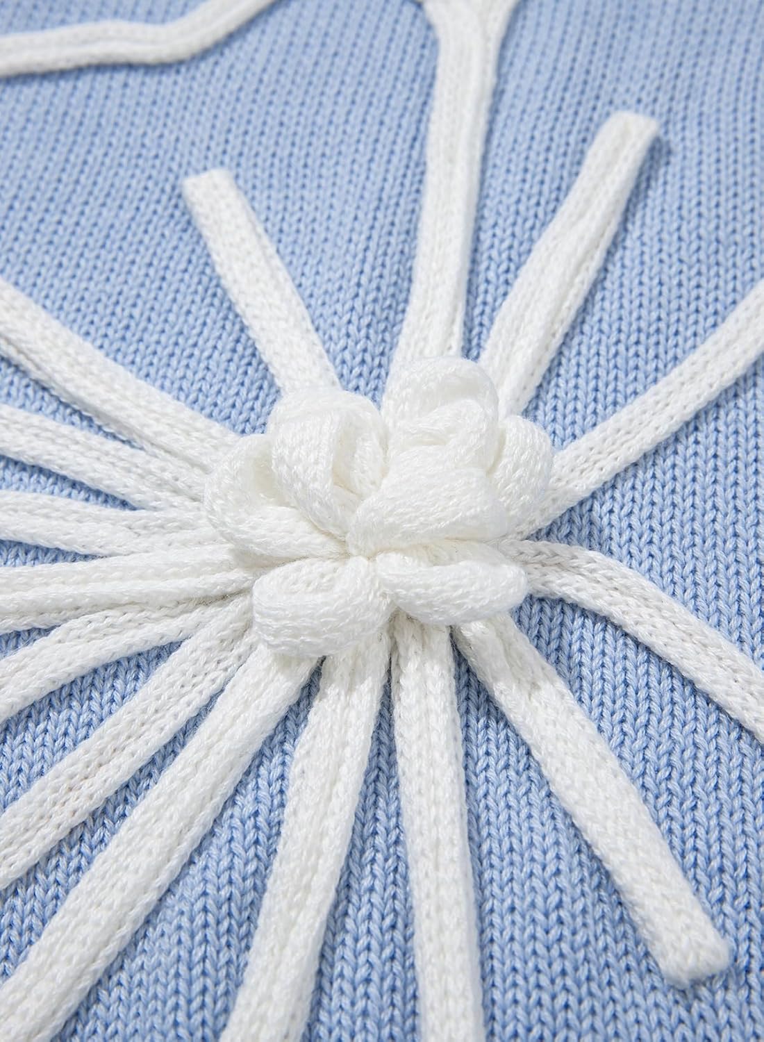 Dokotoo Women's Floral Sweater Crew Neck 2026 Short Sleeve Loose Fit Knit Pullover Tops - Image 8