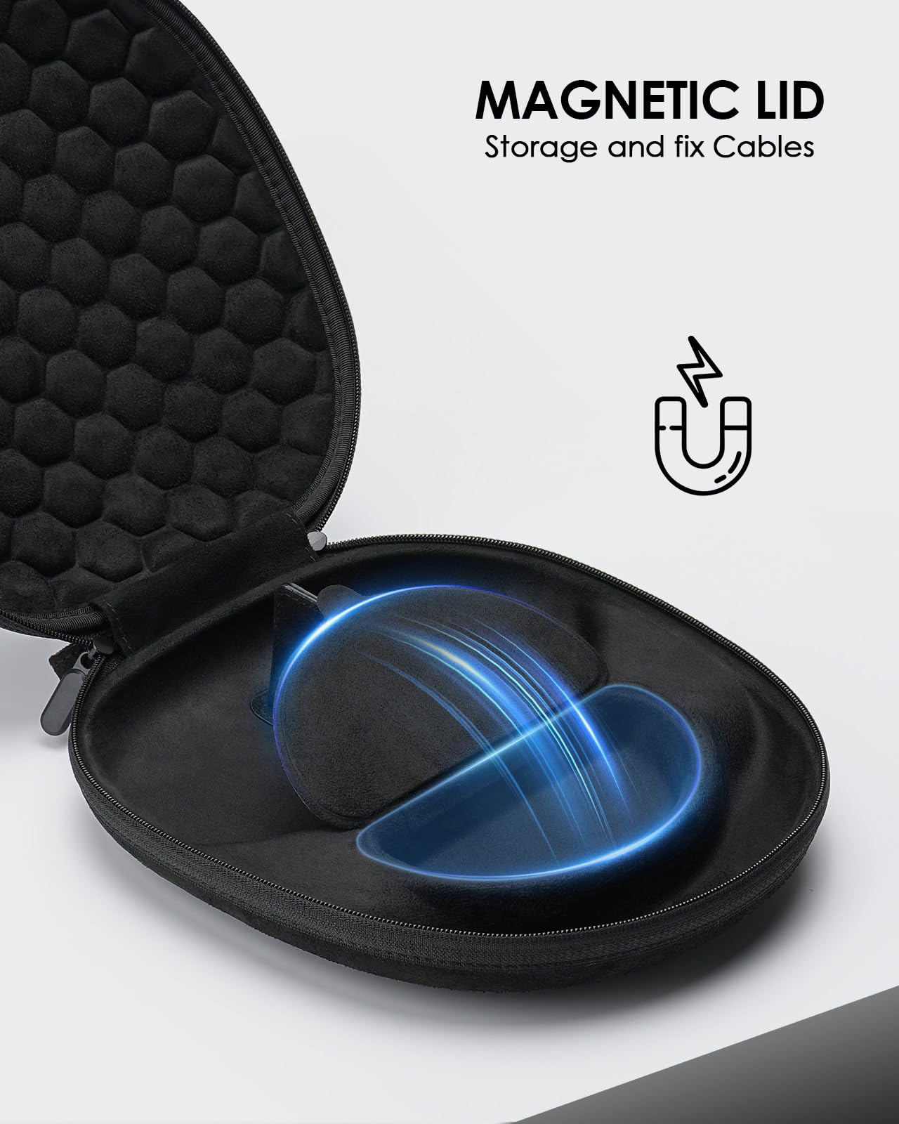 Smart Case 2.0 Slimline pour écouteurs AirPods Max Prend en Charge Le Mode Veille, Accessoires AirPods Max, Sac de Transport Portable Anti-Rayures (Minuit)
