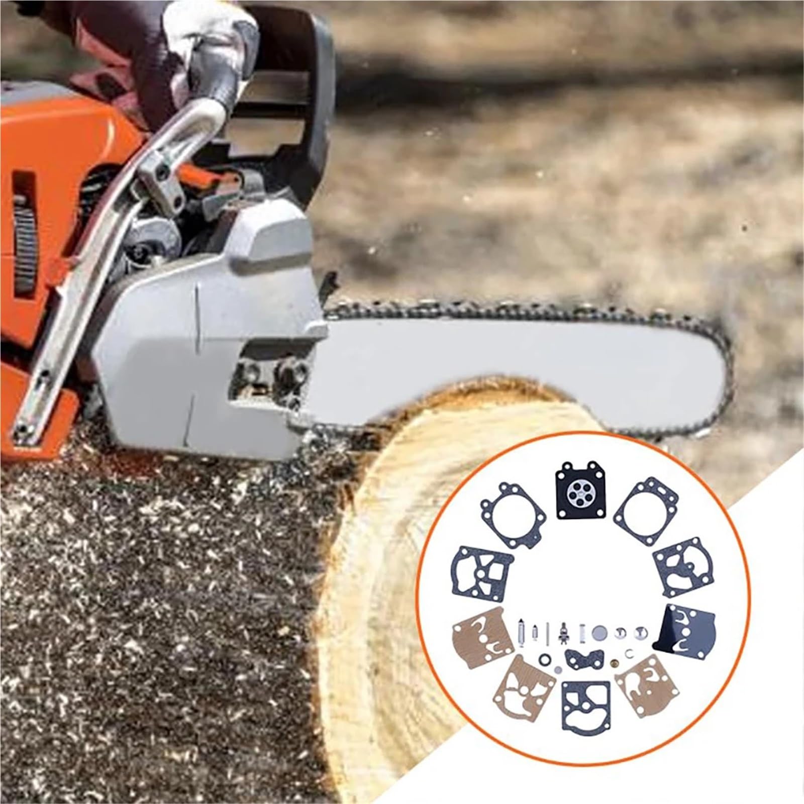 Filtro de gasolina Kit de reparación compatible con Walbro K20-WAT. Compatible con Husqvarna 55, 51, 455 y 460. Compatible con Rancher. Compatible con Echo.
