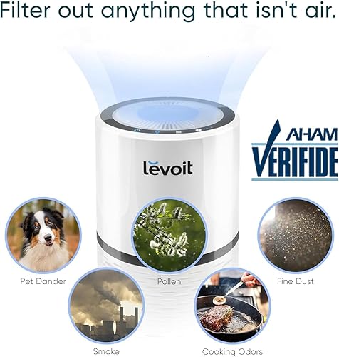 Miniatura 2 de LEVOIT - Purificadores de aire para el hogar, AHAM VERIFIDE, filtro de alta eficiencia para humo, polvo, polen y olores en dormitorio, oficina