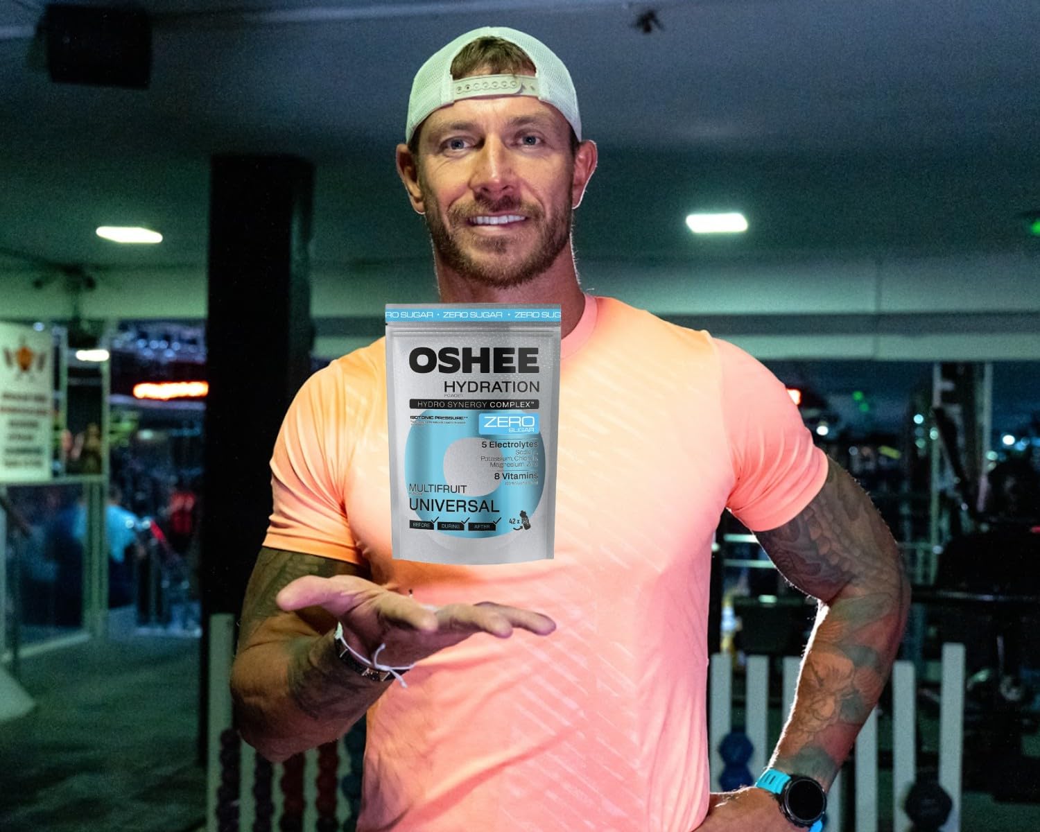 OSHEE Hydration Zero Sugar proszek Multifruit 630 g