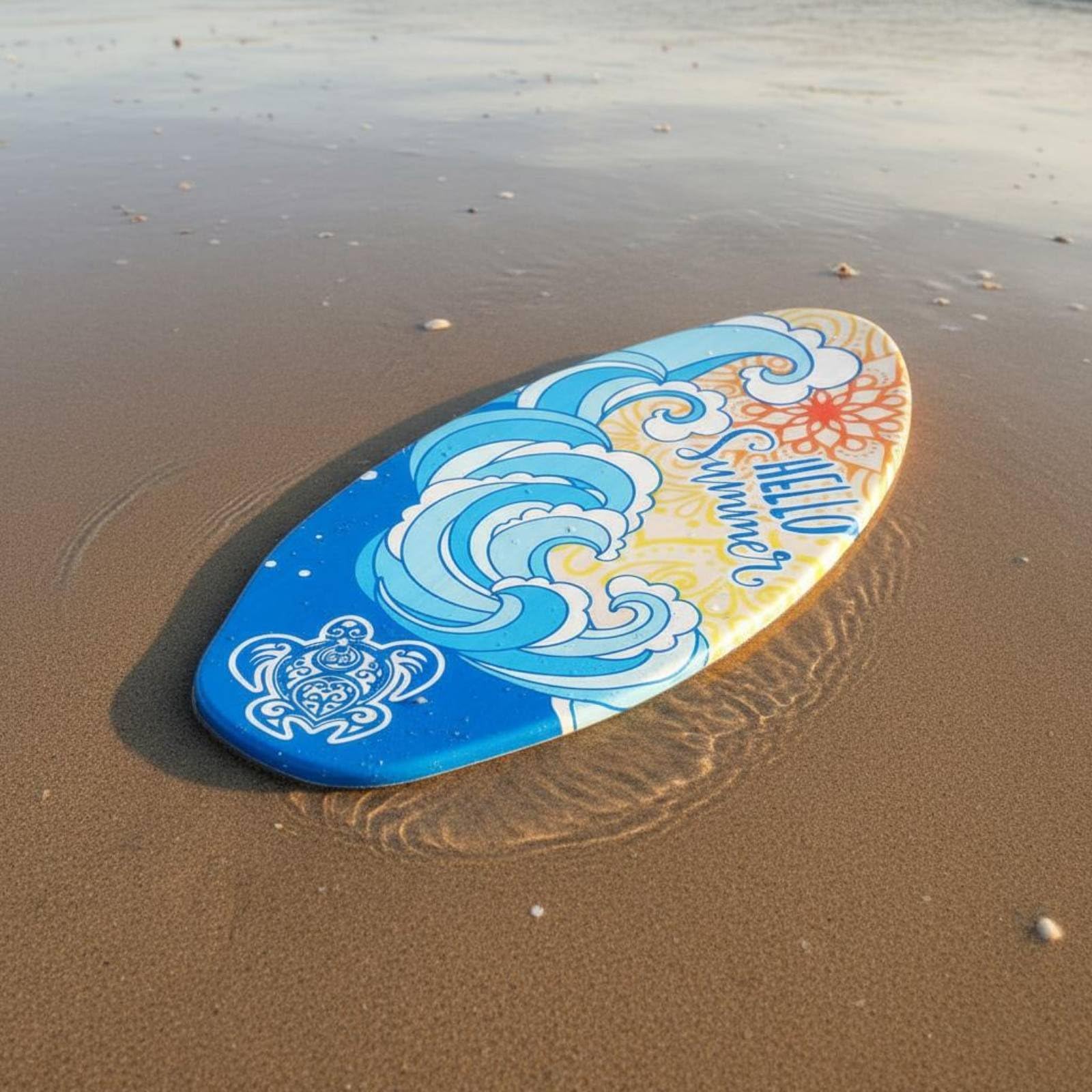 Tabla de Skimboard Ligera Tabla de Playa Madera Deporte Acuático