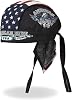 Cubrecabeza de Motociclista Patriótico para Hombre y Mujer – Diseños de Bandera de EE. UU., Águila y Calavera Camuflada 1