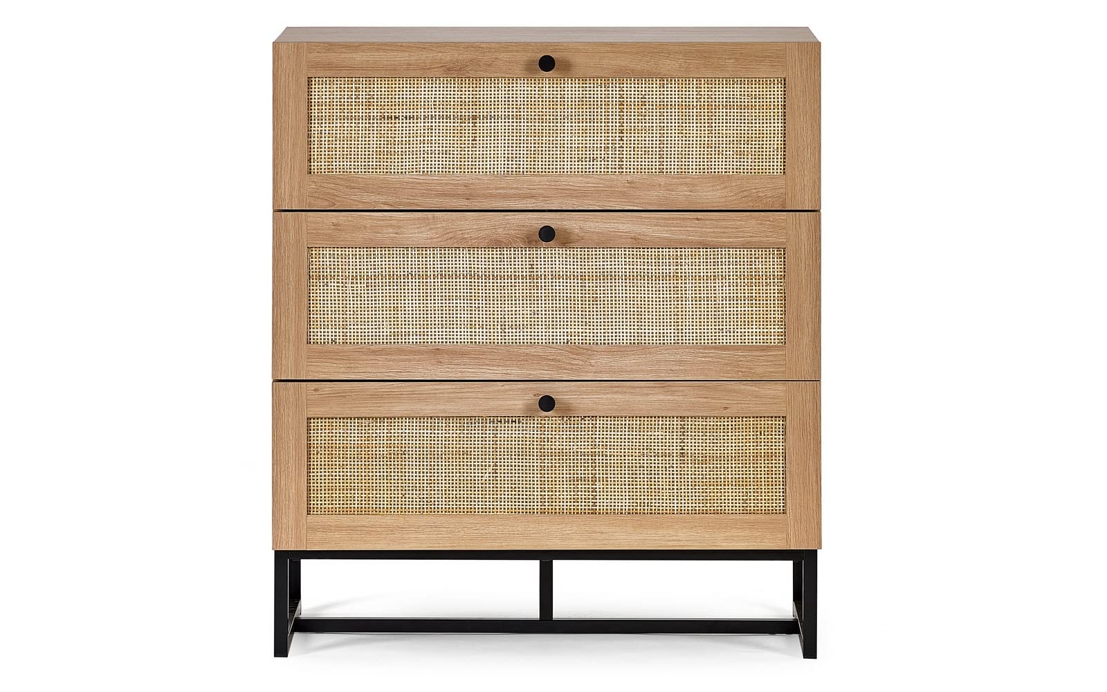 Julian Bowen Oak Wood Padstow 3 Drawer Chest