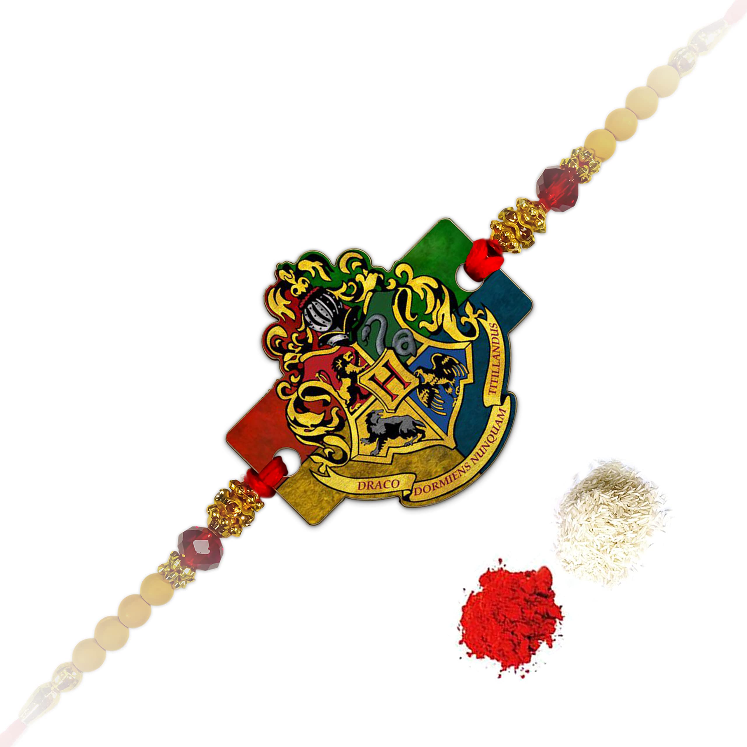 MC SID RAZZ - Harry Potter House Crest Multicolor Designer Rakhi Combo With - Officially Licensed by Warner Bros USA (House Crest Designer Rakhi) (B09BD43SBQ) Amazon Price History, Amazon Price Tracker