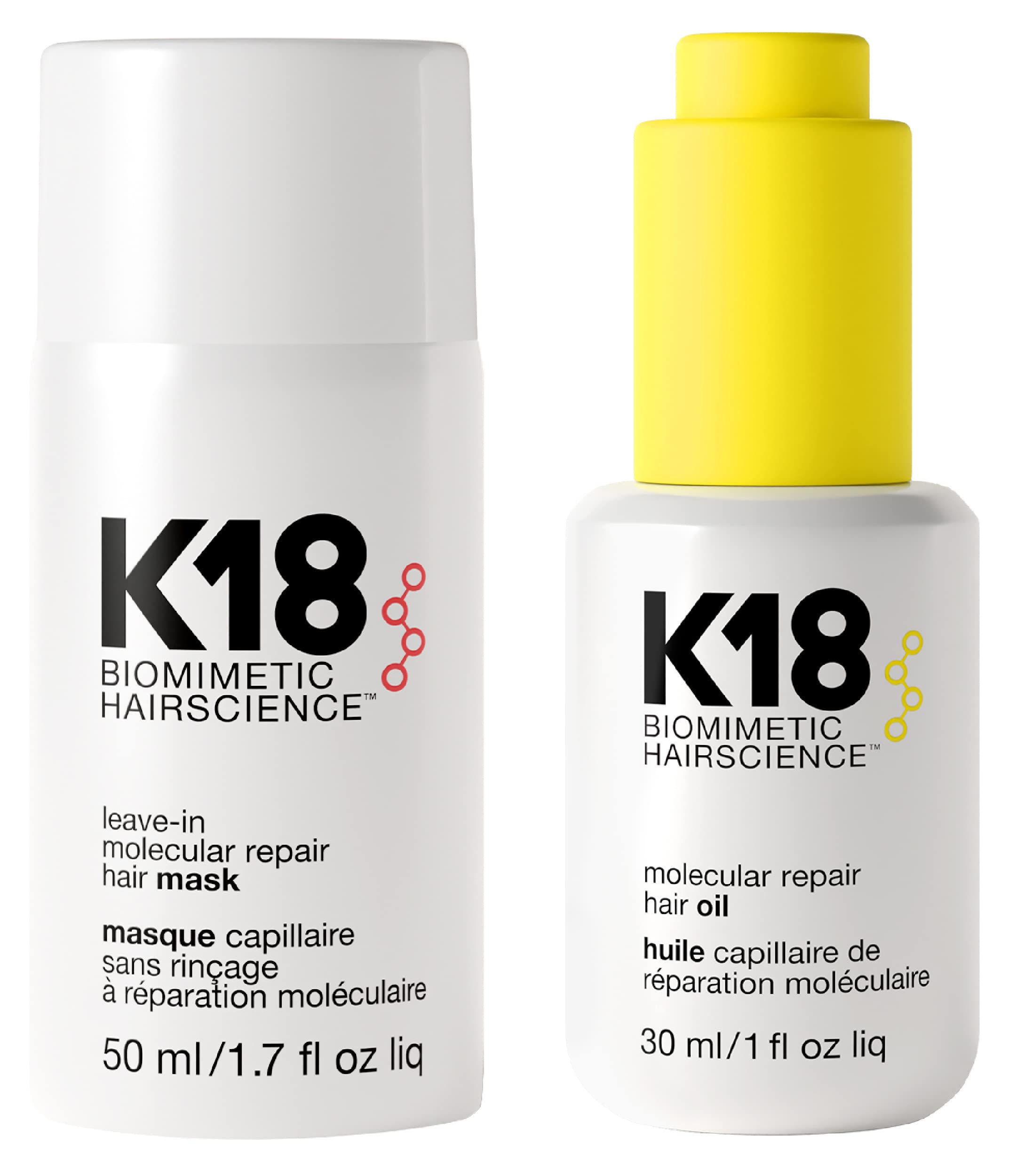Amazon.com: K18 Repair Bundle - Leave-In Repair Hair Mask, 4 