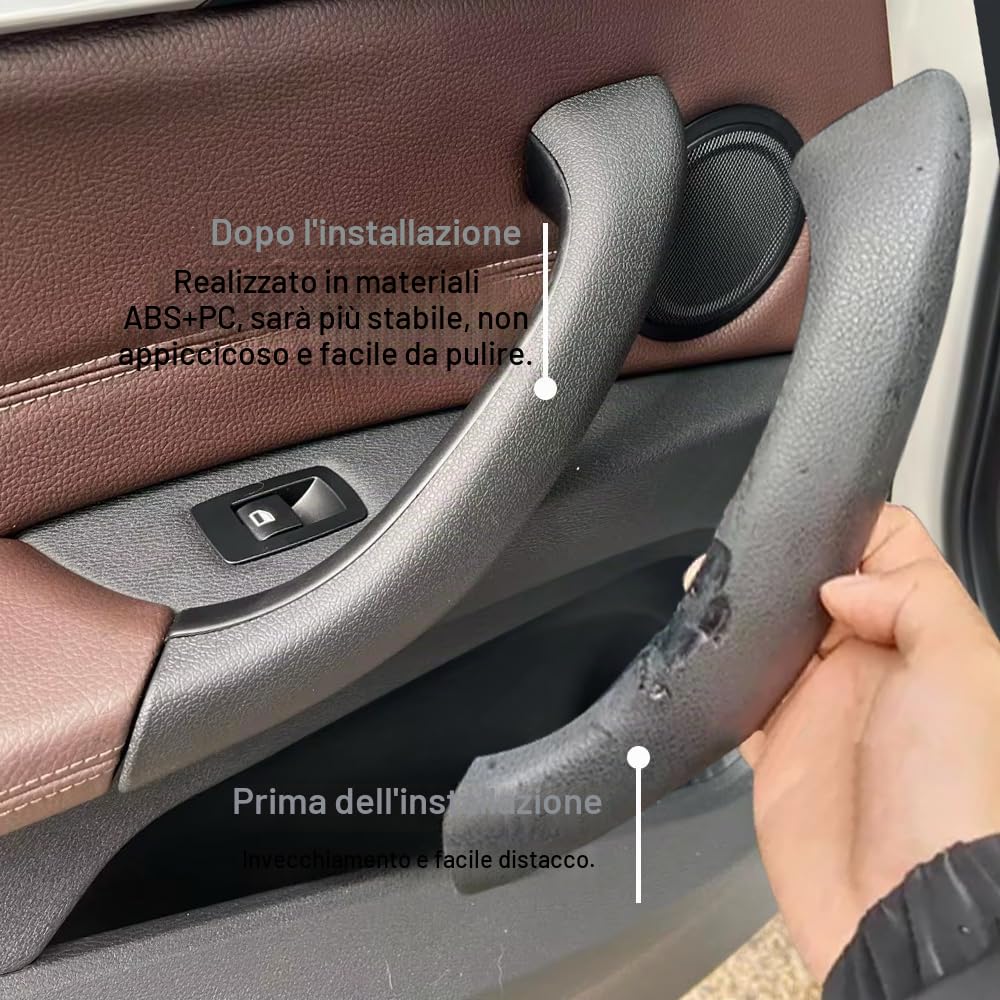 Coprisedilino per porta, 2 pezzi, sostituto migliorato per B-MW X1 X2 F48 F49 F39 2016 2017 2018 2019 2020 - Nero