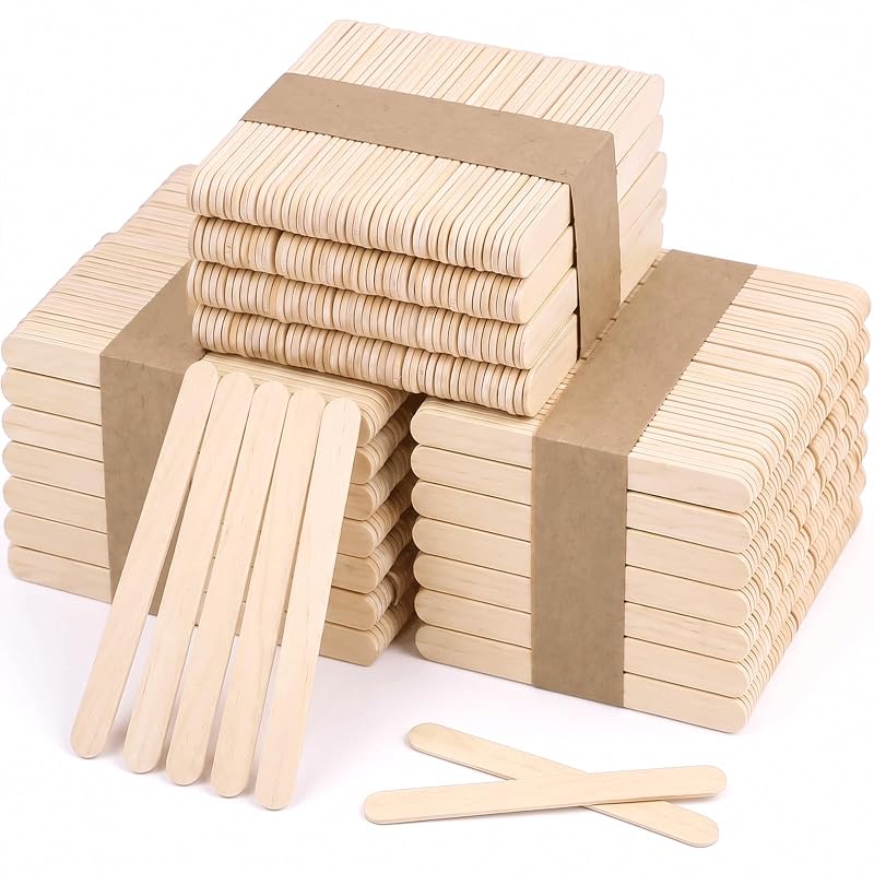 Sintuff 2500 Espátulas de Madeira para Cera e Artesanato, 15,24 cm