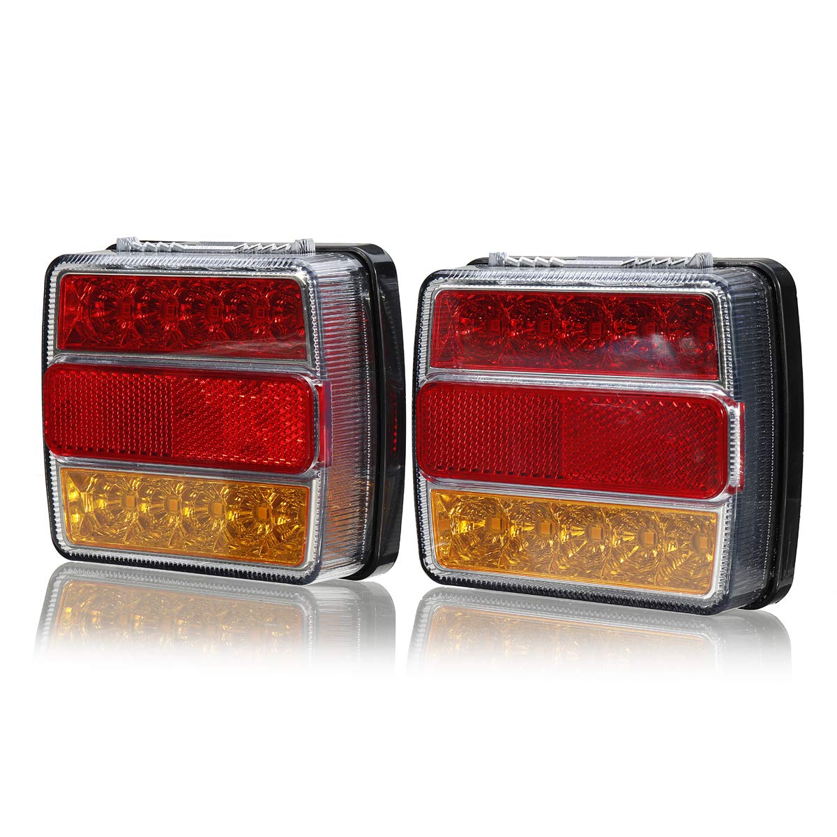 YONGYAO Kit 2 Luci Per Luci di Stop Posteriori Posteriori 16 Auto Impermeabili Per Rimorchio Camion Barca
