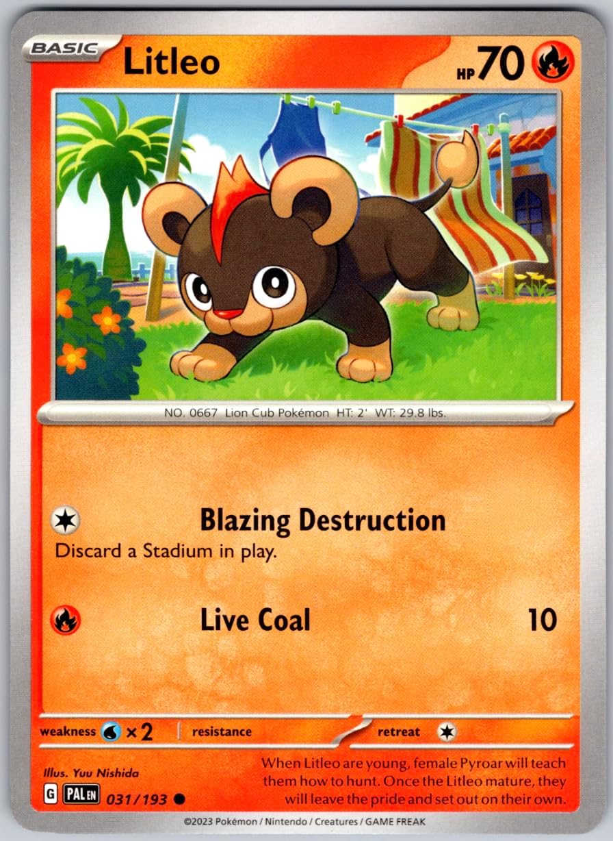 Litleo - 031/193 - Common - Paldea Evolved - NM/M