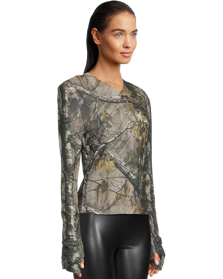Norma Kamali Long Sleeve Shoulder Pad V-Neck Top - #2 of 5