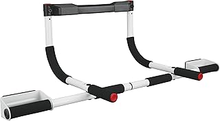 Fitness - Multiprofesional Multifuncional Hombre, Entrenamiento de Fuerza, Barra de dominadas, Equipo de Fitness para Gimnasio en casa, Blanco, Talla única