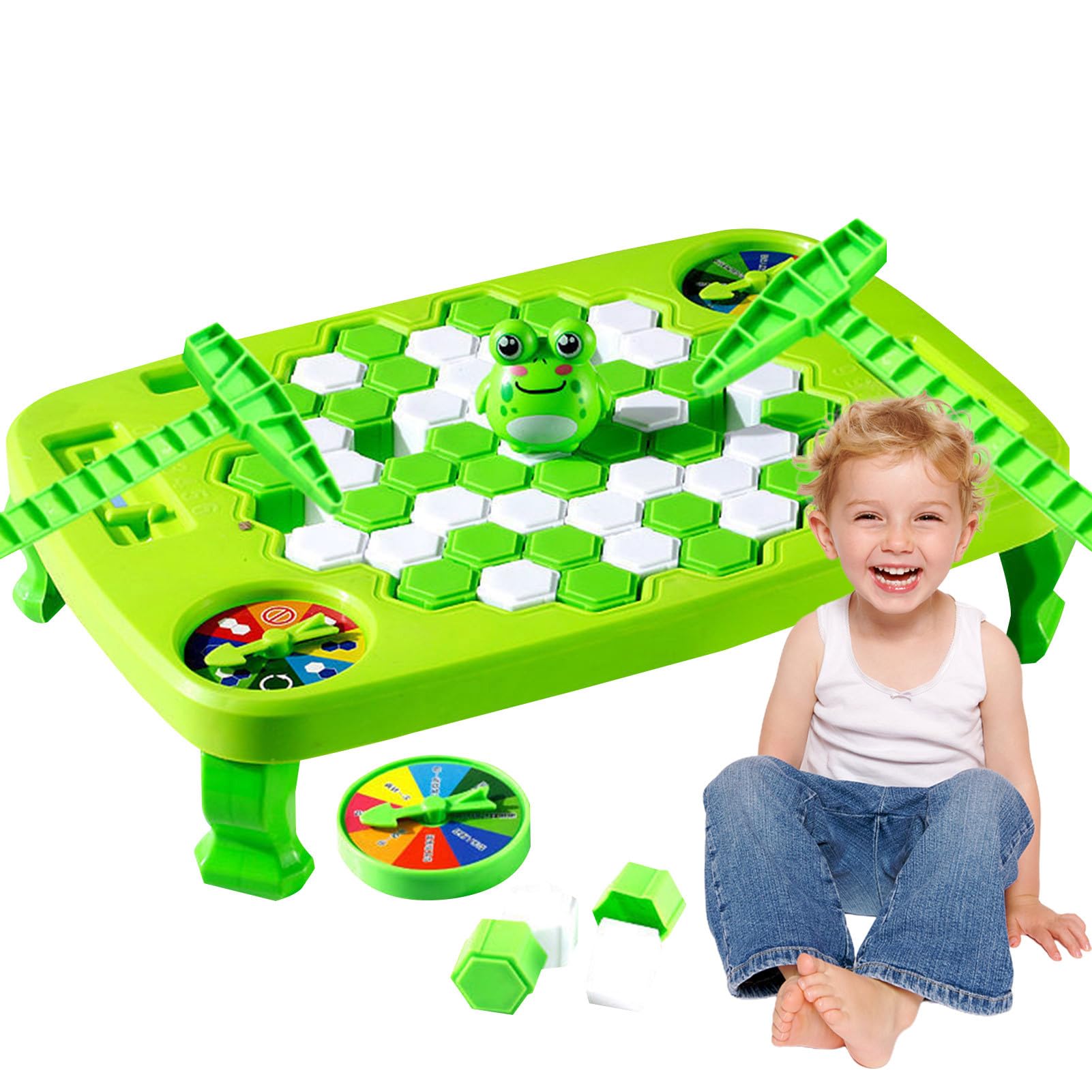 Bexdug Frog Breaks The Ice Board Game - Save Frog Ice Block,Frog Trap Activate Game, Board Games Toy, Puzzle Table Knock Block, Frozen Game For Kids